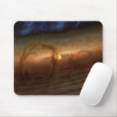 Platten aus planetbildenden Materialien, Rundstein Mousepad (Mit Mouse)