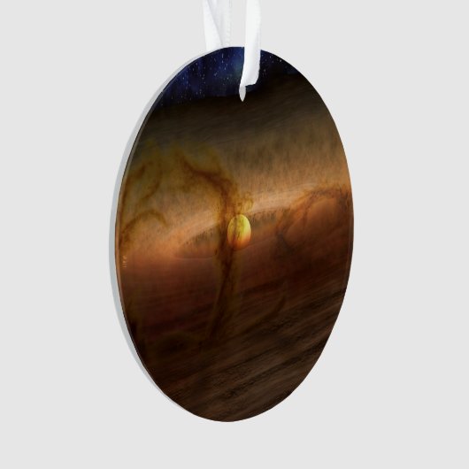 Platten aus planetbildenden Materialien, Rundstein Ornament (Vorderseite)