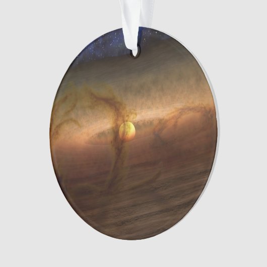 Platten aus planetbildenden Materialien, Rundstein Ornament (Vorderseite)