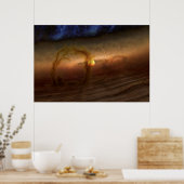 Platten aus planetbildenden Materialien, Rundstein Poster (Küche)