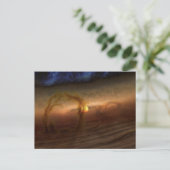 Platten aus planetbildenden Materialien, Rundstein Postkarte (Stehend Vorderseite)