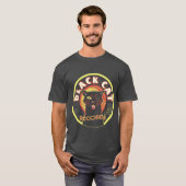 Platten der schwarzen Katze Fett Etikett T-Shirt - (Vorne ganz)