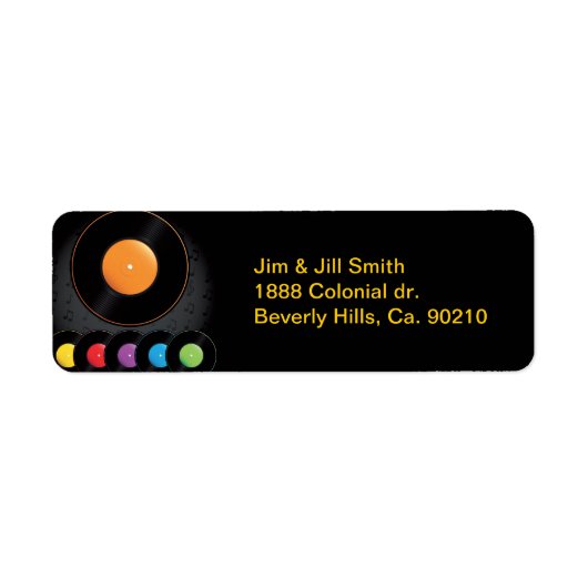 Platten der Turntable in lebhaften Farben (Vorne)