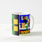 "Platten der zerrütteten Welt" Kaffeetasse (VorderseiteRechts)