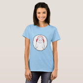 Platten für Barschbacken Ladys Ringer T - Shirt (Vorne ganz)