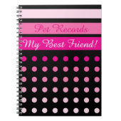 Platten für Haustiere Notizblock (Vorderseite)