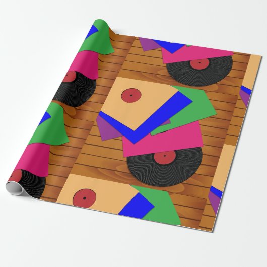 Platten Geschenkpapier (Ungerollt)