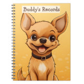 Platten Ihres Hundes Notizblock (Vorderseite)