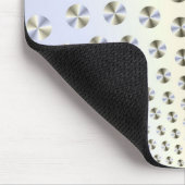 Platten in weißem und blauem Mousepad (Ecke)