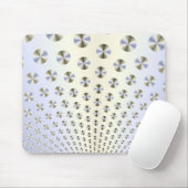 Platten in weißem und blauem Mousepad (Mit Mouse)