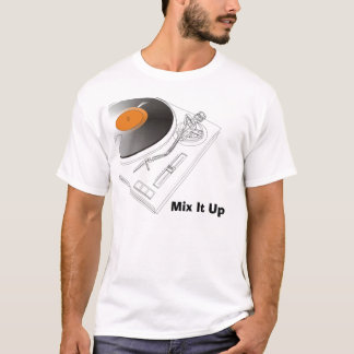 platten, mischen Sie es oben T-Shirt