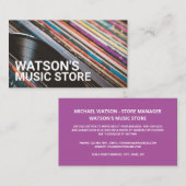Platten, Music Store Visitenkarte (Vorne/Hinten)