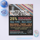 Platten, Music Store Werbung Flyer (Einzeln)