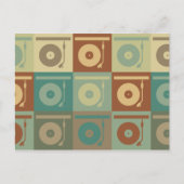 Platten Pop Kunst Postkarte (Vorderseite)