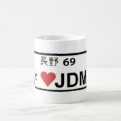 Platten-Tasse der Liebe-JDM Kaffeetasse (Mittel)