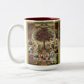 Platten-Tree personalisieren Zweifarbige Tasse (Links)