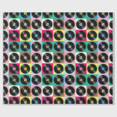 Platten überall geschenkpapier (Flach)