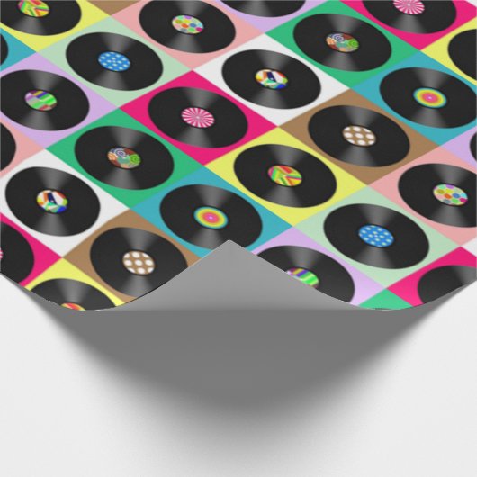 Platten überall geschenkpapier (Ecke)