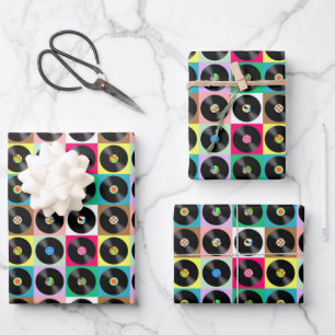 Platten überall geschenkpapier set