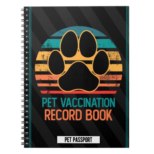 Platten und Pflegeheimpfungen Notizblock (Vorderseite)