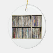 Platten Vinyl Albums Record Collection Keramik Ornament (Links)