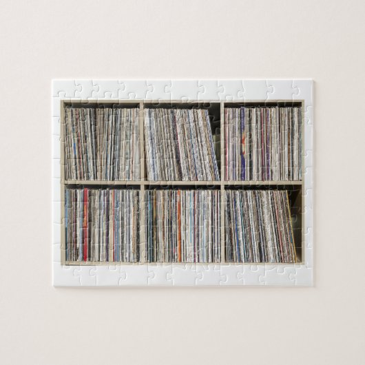 Platten Vinyl Albums Record Collection Puzzle (Horizontal)