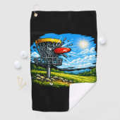 Plattenabsturz Golfhandtuch (Insitu)