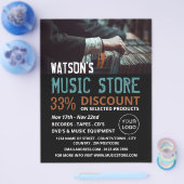 Plattenauswahl, Musik-Store-Werbung Flyer (Einzeln)