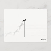 Plattendogge Weihnachtskarte Postkarte (Rückseite)