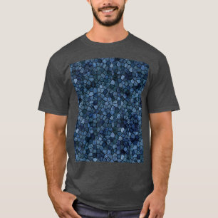Plattenepithelmuster in Mitternachtsblau T-Shirt
