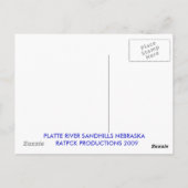 PLATTENFLUSS POSTKARTE (Rückseite)