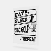 Plattengolffest Sleep Wiederholung Acrylschild (Winkel)