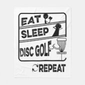 Plattengolffest Sleep Wiederholung Fleecedecke (Vorderseite)