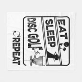 Plattengolffest Sleep Wiederholung Fleecedecke (Vorderseite (Horizontal))