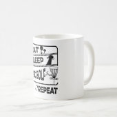 Plattengolffest Sleep Wiederholung Kaffeetasse (VorderseiteRechts)