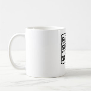 Plattengolffest Sleep Wiederholung Kaffeetasse