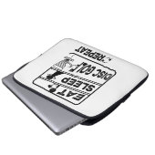 Plattengolffest Sleep Wiederholung Laptopschutzhülle (Vorne Knopf)