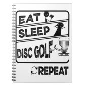 Plattengolffest Sleep Wiederholung Notizblock (Vorderseite)