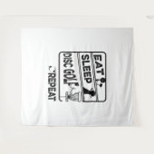 Plattengolffest Sleep Wiederholung Wandteppich (Vorderseite (Horizontal))