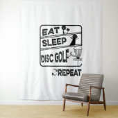 Plattengolffest Sleep Wiederholung Wandteppich (Beispiel)