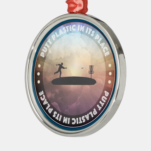 PlattenGolfing Ornament Aus Metall (Links)