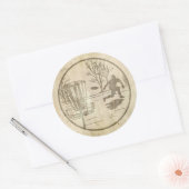 PlattenGolfing Runder Aufkleber (Umschlag)