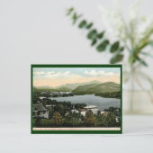 Plattensee, Adirondacks, NY 1917 Vintag Postkarte (Stehend Vorderseite)