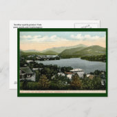 Plattensee, Adirondacks, NY 1917 Vintag Postkarte (Vorne/Hinten)