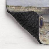 Plattensee mit dem Ufer von Akarattya, 1885 Mousepad (Ecke)