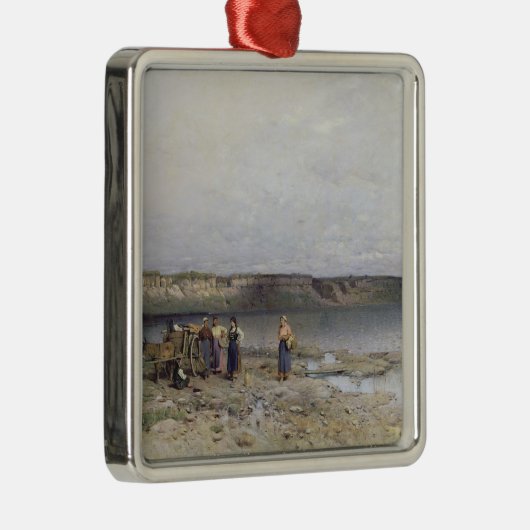 Plattensee mit dem Ufer von Akarattya, 1885 Ornament Aus Metall (Rechts)