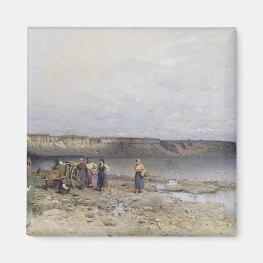 Plattensee mit der Küste von Akarattya, 1885 Magnet (Vorne)