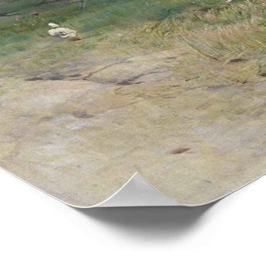 Plattensee mit der Küste von Akarattya, 1885 Poster (Ecke)