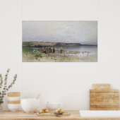 Plattensee mit der Küste von Akarattya, 1885 Poster (Küche)