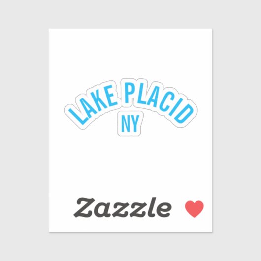 Plattensee, NY Aufkleber (Blatt)